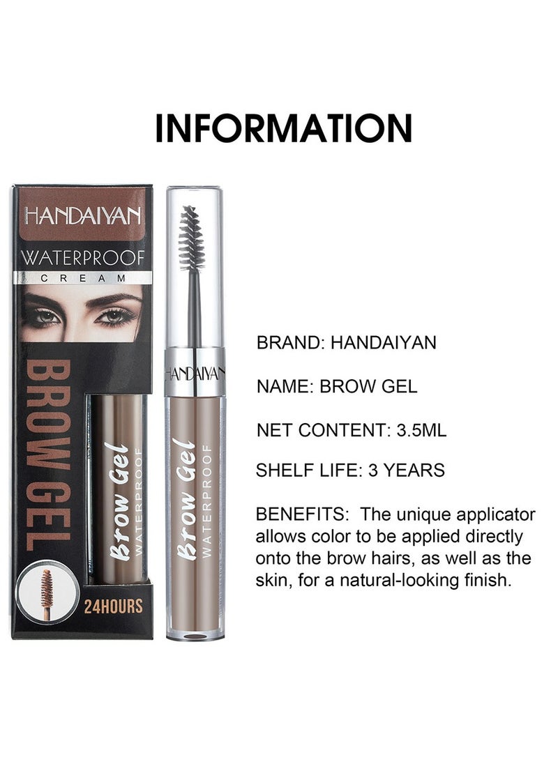 Handaiyan - Eyebrow Pomade Waterproof Long Lasting Gel Cream Brow Pomades Soap Brow Kit Wax Dipbrow Pomade Dip Brows Styling Wet,Soft Smooth Enhancers Highly Pigmented Eyebrow Color With Eyebrow Brush For Eyebrow - Image 1