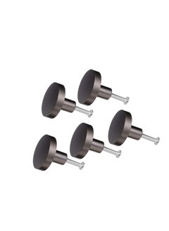SYOSI Drawer Handle 5pcs, European Round Dresser Knobs Drawer Pulls Handles Cabinet Door Knob Handles for Christmas Home Party Kitchen Supplies Black  - Image 1