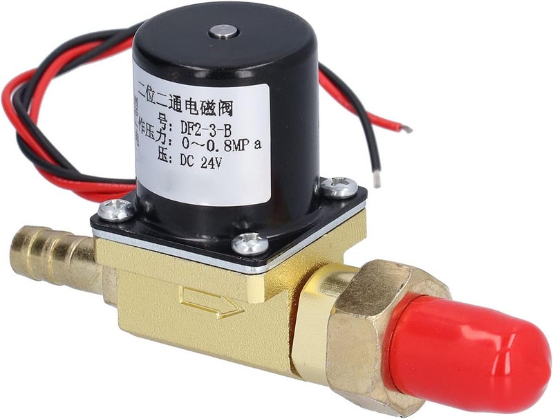 Electric Solenoid Valve 2 Way, Brass, DC 24V, Split Design for Argon Arc Welding - Durable Control Valve, Wide Temperature Range, Suitable for Clean Gas Use - Image 1
