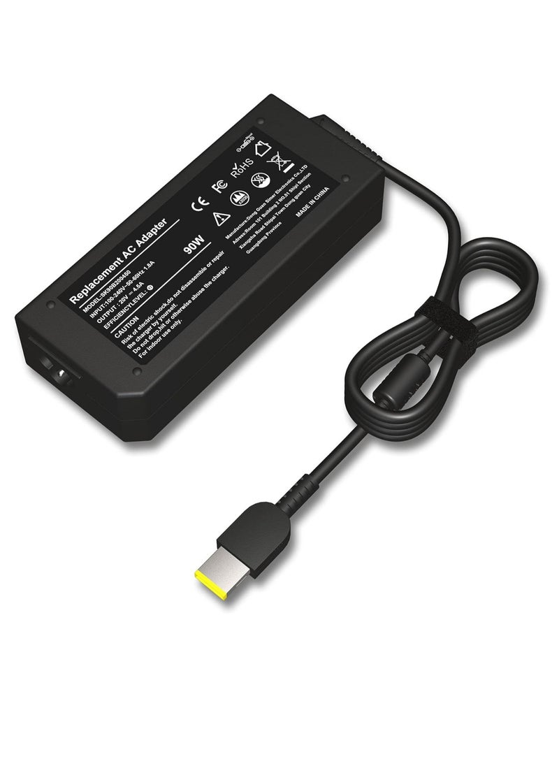 ماركة غير محددة شاحن كمبيوتر محمول 90 وات 20 فولت 4.5 أمبير لجهاز Lenovo ThinkPad X1 Carbon T440 E431 G410 45N0237 45N0236 45N0239 344428U ThinkPad T431s Z510 PA-1900-081 0B46994 0B46995 Yoga 11s Flex 14 15D Power الحبل  - Image 1
