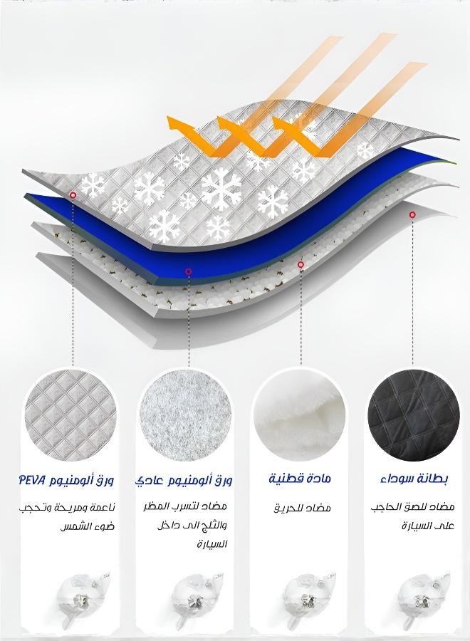 Thickened Car Windshield Sunshade and Snow Cover for Outdoor Use - Image 5