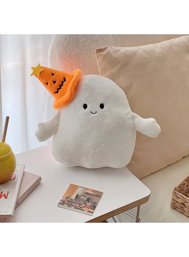 Loquat Ins Cute  Plush Pumpkin Pillow Cartoon Elf Sofa Cushion Bedside Pillow Holiday Gift-Color:Devil Ghost 【28cm】 - Image 3