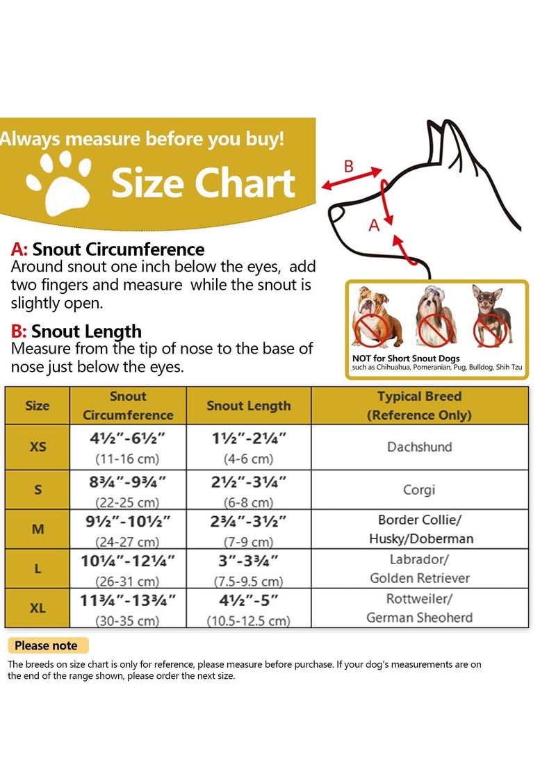 KASTWAVE Soft Mesh Dog Muzzle, Soft Mesh Covered Muzzles with Adjustable Straps, Prevent Biting Chewing and Licking, Suitable for Large Medium Small Sized Dogs, M (9½”-10½”) - Image 2