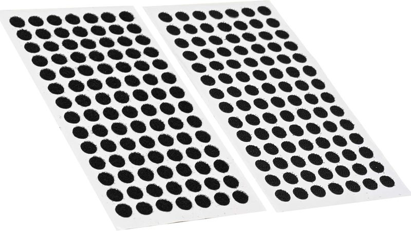 FIS Hook & Loop Tape Dots 10mm Round, Black, Pack of 100 – Self Adhesive Fastener Coins for Crafts, Home, School & Office - Image 2