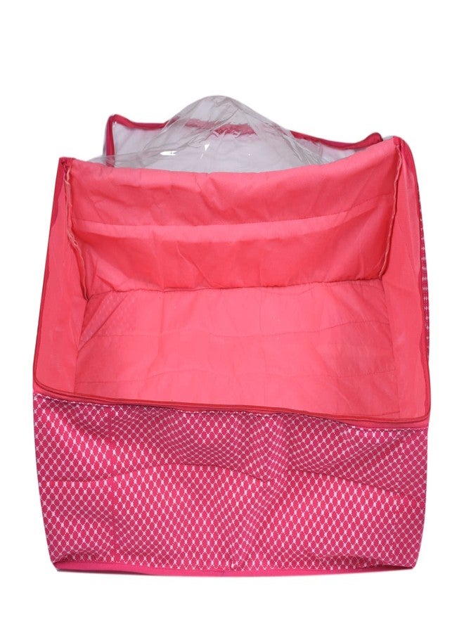 SuneshCreation Sunesh Creation Saree/Lehenga/ghaghra/Gown Cover with Zip Big Size for Storage | Capacity of 10-12 Sarees Set (Pack of 1) - Image 2
