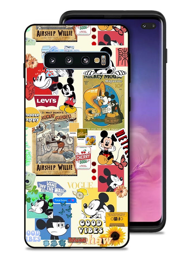 Tolwak Samsung Galaxy S10 Plus Protective Case Cover Chose Happy And Stickers - Image 1