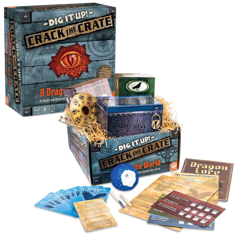 MindWare Dig It Up Crack The Crate Board Game for 1 or More Players Bring The Thrill of Escape Rooms Home for Adults Kids 8 Up - Image 3