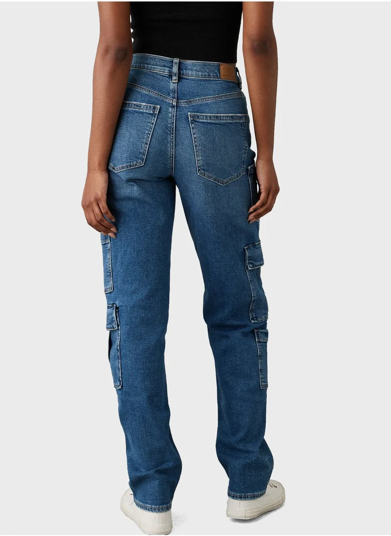 American Eagle High Waisted Ripped Jeans