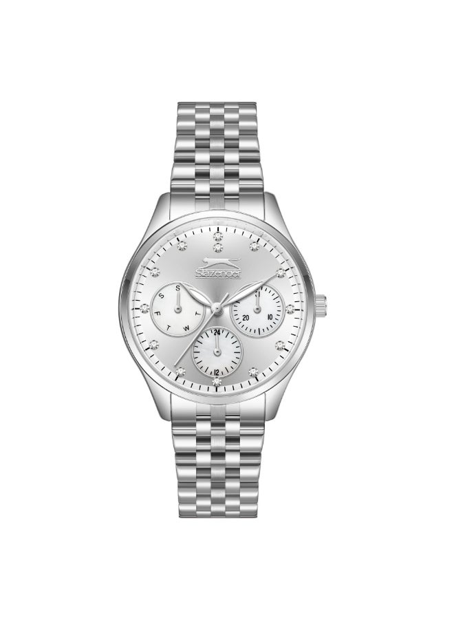 Slazenger SLAZENGER Women Multi Function Silver Dial Watch - SL.9.2404.4.01  - Image 1