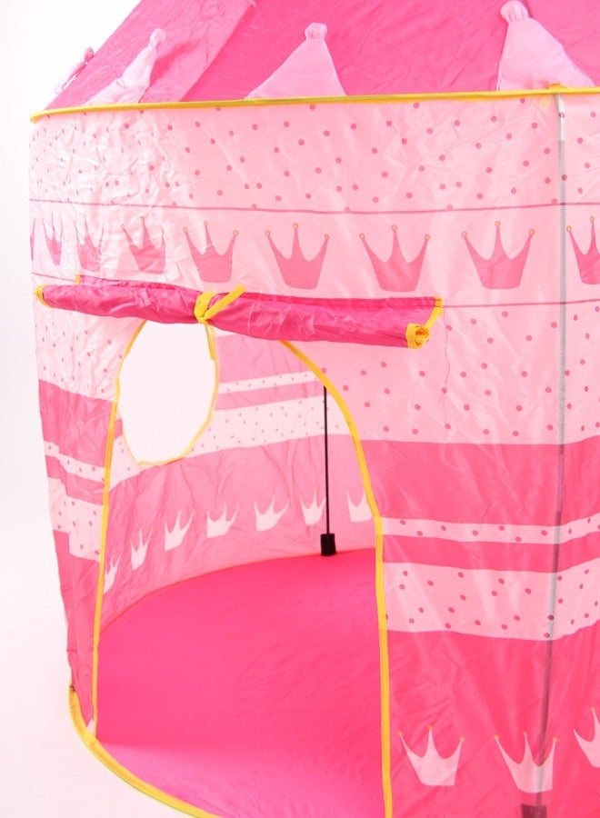 JSAITOYS High-Quality, Portable And Foldable Castle Tent House For Toddlers, Pink - Image 2