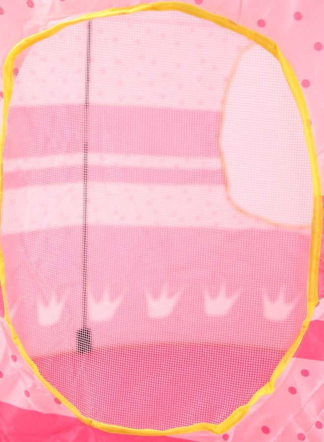 JSAITOYS High-Quality, Portable And Foldable Castle Tent House For Toddlers, Pink - Image 3