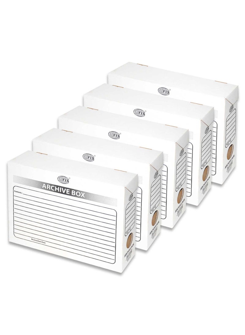 FIS 5PC Archival Storage Box Size 35X25 cm - Image 1