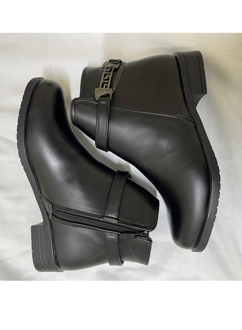 LIFESTYLISH Ankle Boots G-22 Leather - Black  - Image 2