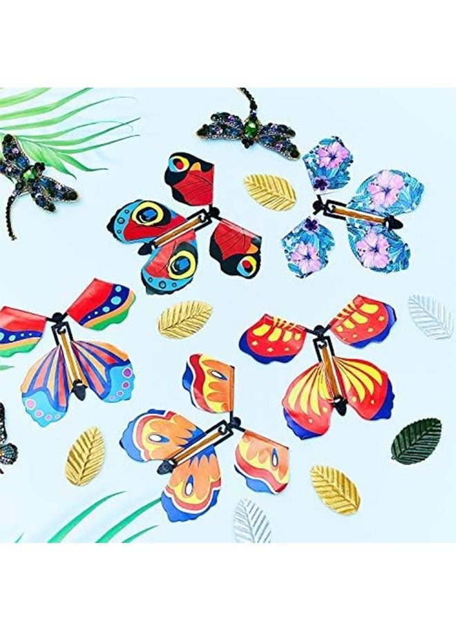 15Pcs Magic Flying Butterfly, Rubber Band Powered Wind up Butterfly Toy for Surprise Gift Party Birthday - Image 5