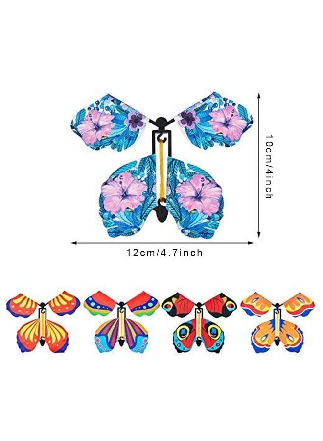 15Pcs Magic Flying Butterfly, Rubber Band Powered Wind up Butterfly Toy for Surprise Gift Party Birthday - Image 3