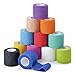 Lenicany 12Pack 2 x 5 Yards Self Adhesive Bandage Wrap Elastic Self Breathable Self Adherent Wrap for Pets Athletic Cohesive Bandage for First Aid - Image 1
