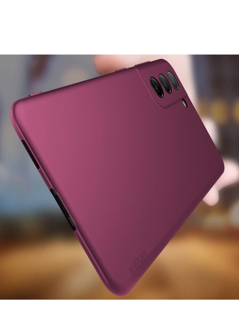 MUNTAQI Samsung Galaxy S21+ Plus Case Slim Fit Soft TPU Super Ultra-Thin [Guardian Series] S21 Plus Phone Back Cover Light Protective Matte Finish Coating Case Compatible Samsung S21+ Plus - Image 4