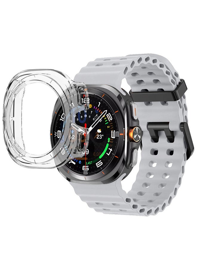 CATANES (for Samsung Galaxy Watch 7 Ultra 47mm) 2 Packs Silicone Band and Case, Soft Ocean Silicone Sport Strap Replacement Accessory  - Image 2