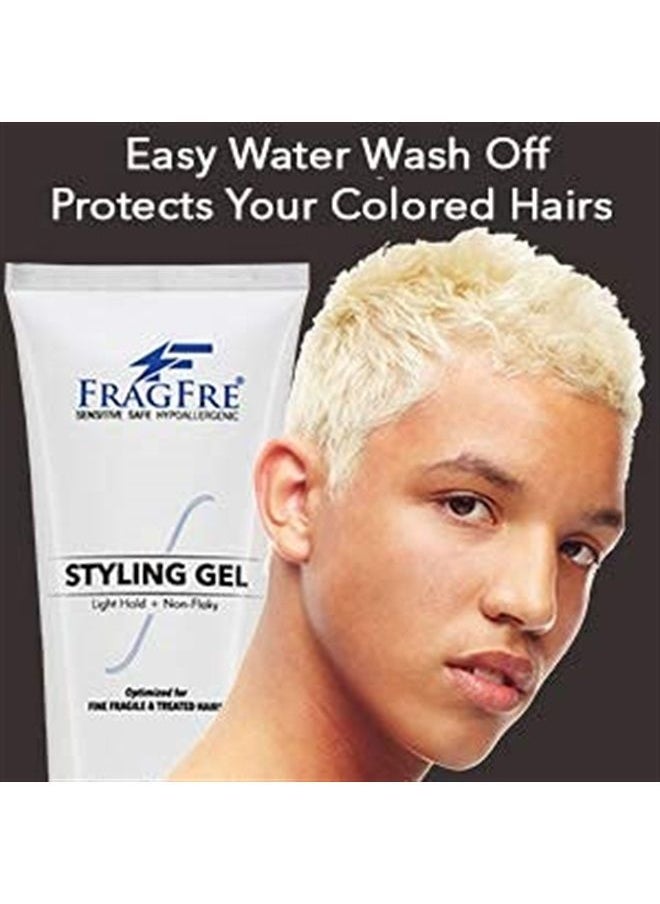 FRAGFRE Light Hold Hair Gel Fragrance Free 8 oz - Lightweight Styling Gel for Fine Fragile and Weakened Hairs - Paraben Free Hypoallergenic Sensitive Formula - Vegan Gluten Free Cruelty Free (1 Pack)  - Image 5