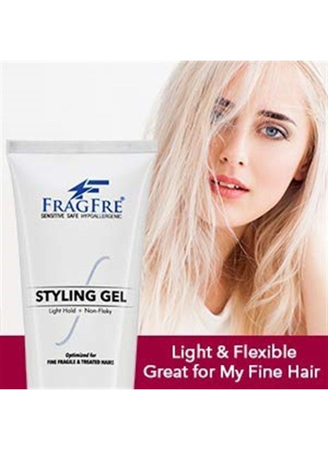 FRAGFRE Light Hold Hair Gel Fragrance Free 8 oz - Lightweight Styling Gel for Fine Fragile and Weakened Hairs - Paraben Free Hypoallergenic Sensitive Formula - Vegan Gluten Free Cruelty Free (1 Pack)  - Image 4