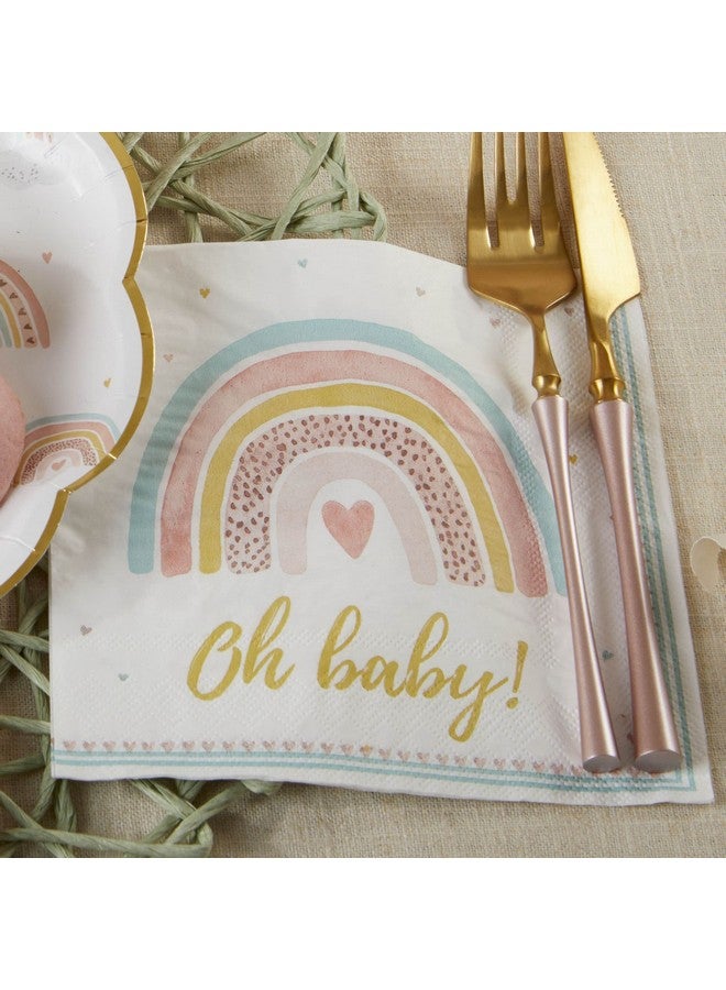 Kate Aspen Boho Rainbow Baby Shower Decorations, One Size, Napkins - Image 3