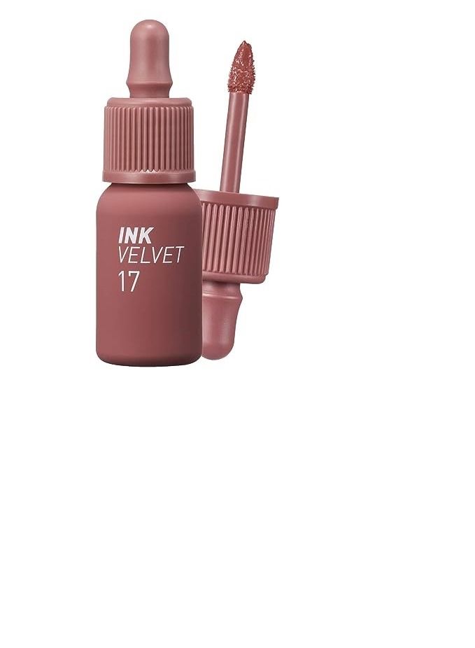 Peripera Ink the Velvet  Tint High Pigment Color Longwear Paraben-Free  #017 Rosy Nude - Image 1