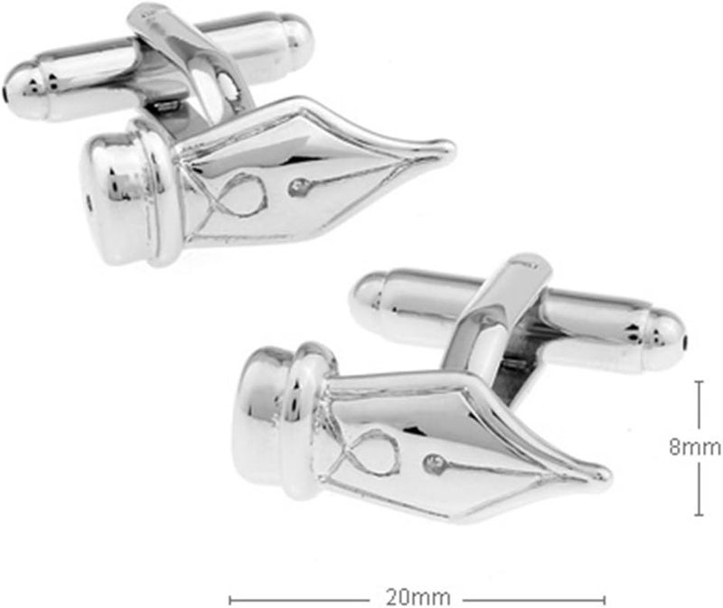 Vcufflinks Quill Fountain Pen Pair Cufflinks - Image 2
