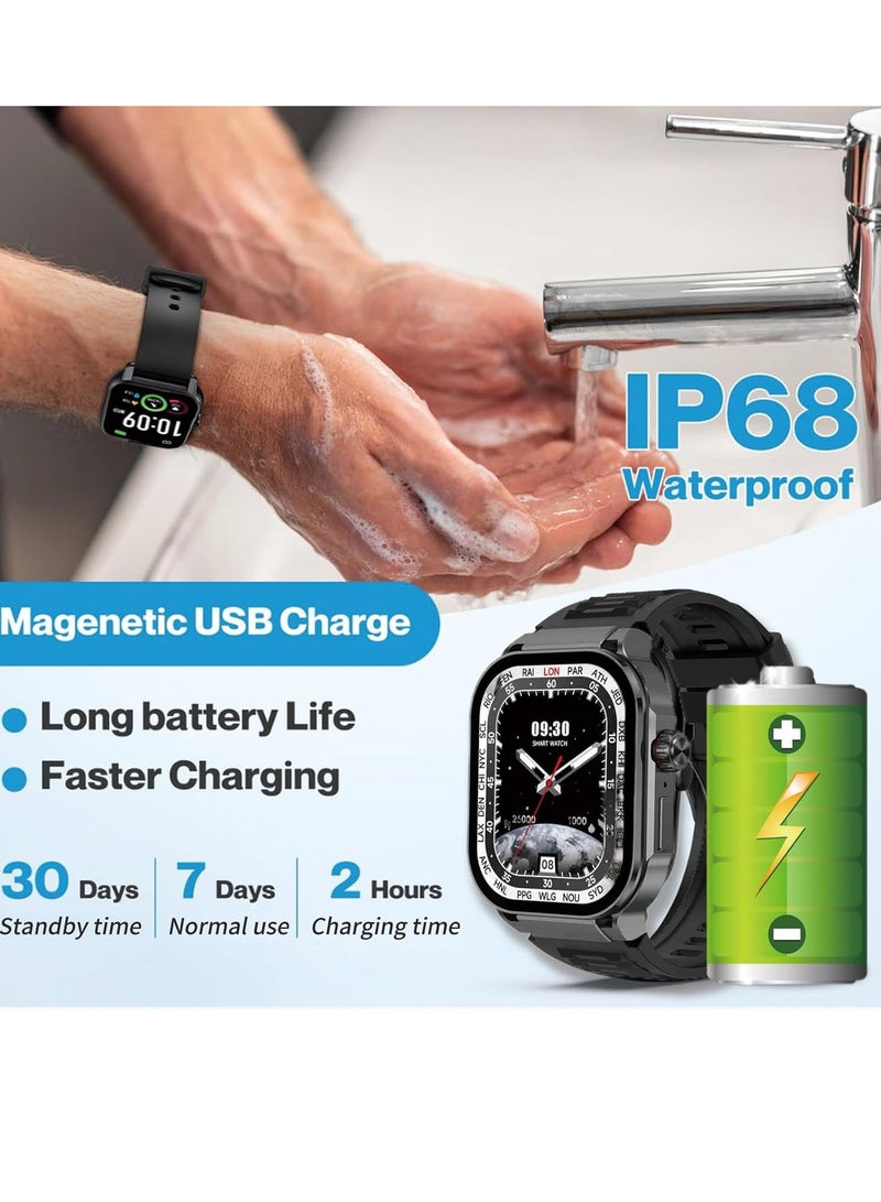 Amoled Touch Screen Smart Watch, Waterproof Smart Student Bracelet With Multi Sports Modes, Activity Fitness Tracker With Heart Rate Blood Pressure And Sleep Monitor, (1pc, Orange) - Image 2