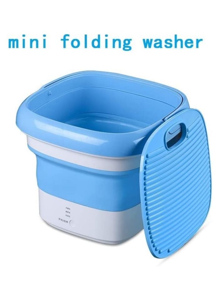 Mini Foldable Washing Machine Portable Deep Cloth Cleaning Washing Machine For Home Multicolor  - Image 4