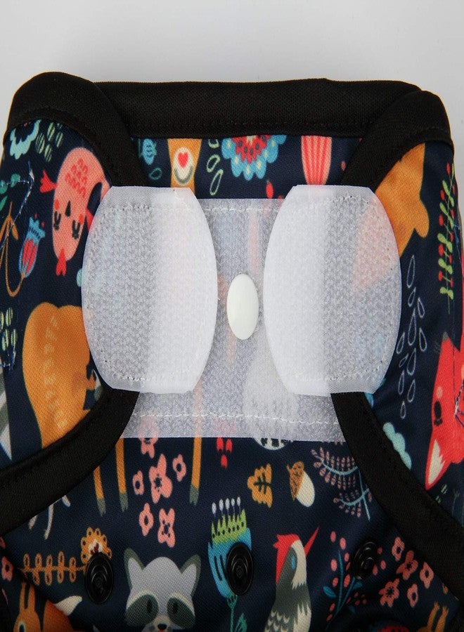 Sigzagor Baby Cloth Diaper Cover Nappy Hook and Loop Double Gusset 6.6lbs to 33lbs (Animal Friends) - Image 5