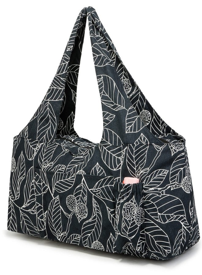 KUAK Extra Large Yoga Mat Bag with Zippered Top & 5 Pockets - Premium Waterproof Fabric Tote with Yoga Mat Carrying Strap for Pilates, Gym, Fitness Block & Gear - Image 1