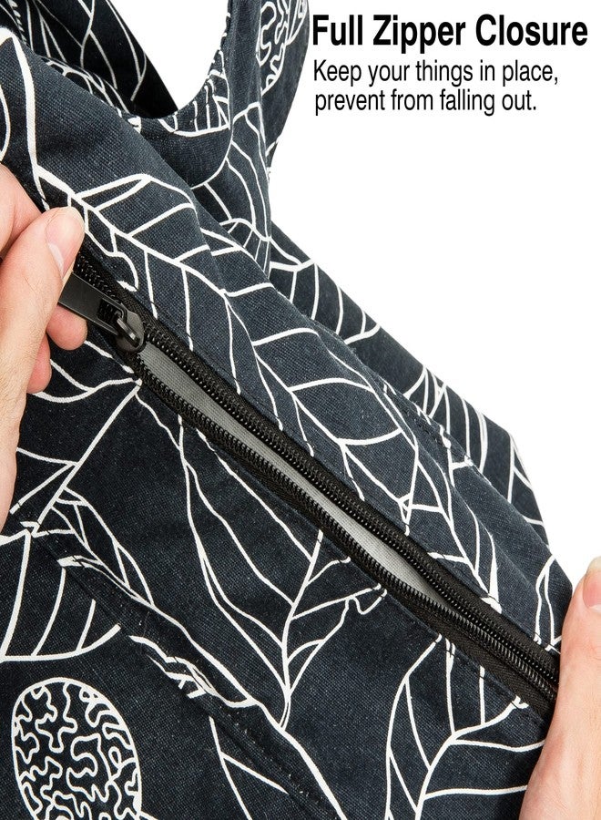 KUAK Extra Large Yoga Mat Bag with Zippered Top & 5 Pockets - Premium Waterproof Fabric Tote with Yoga Mat Carrying Strap for Pilates, Gym, Fitness Block & Gear - Image 3