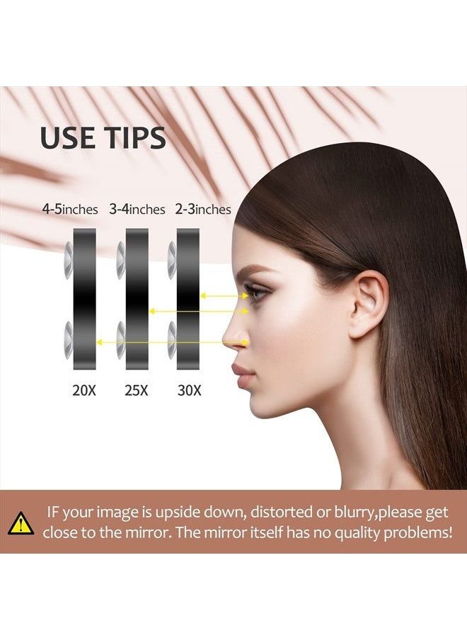 20X Magnifying Mirror, 20X Magnifying Mirror Suction Cup and Tweezers, As a Mganifying Makeup Mirror, Pocket Mirror Set for Eyes Makeup 3.5 Inches
