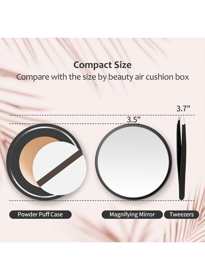 20X Magnifying Mirror, 20X Magnifying Mirror Suction Cup and Tweezers, As a Mganifying Makeup Mirror, Pocket Mirror Set for Eyes Makeup 3.5 Inches