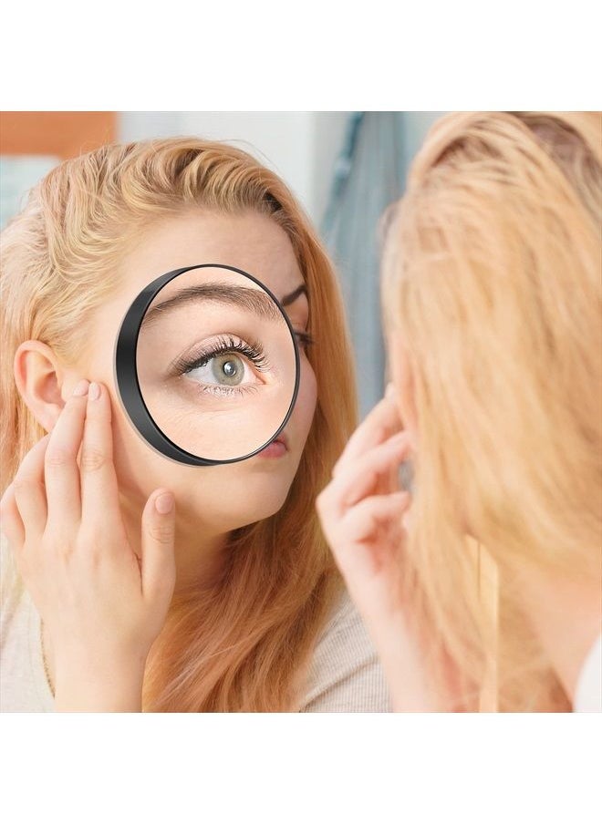 20X Magnifying Mirror, 20X Magnifying Mirror Suction Cup and Tweezers, As a Mganifying Makeup Mirror, Pocket Mirror Set for Eyes Makeup 3.5 Inches
