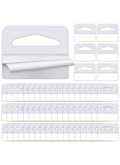 PUSNMI Hang Tags Adhesive Tabs 200Pcs Clear Self Adhesive Tabs Triangle Hang Tabs 1.6X1.3Inch Clear Sticky Hanging Tabs For Store Retail Display Sale Items  - Image 2