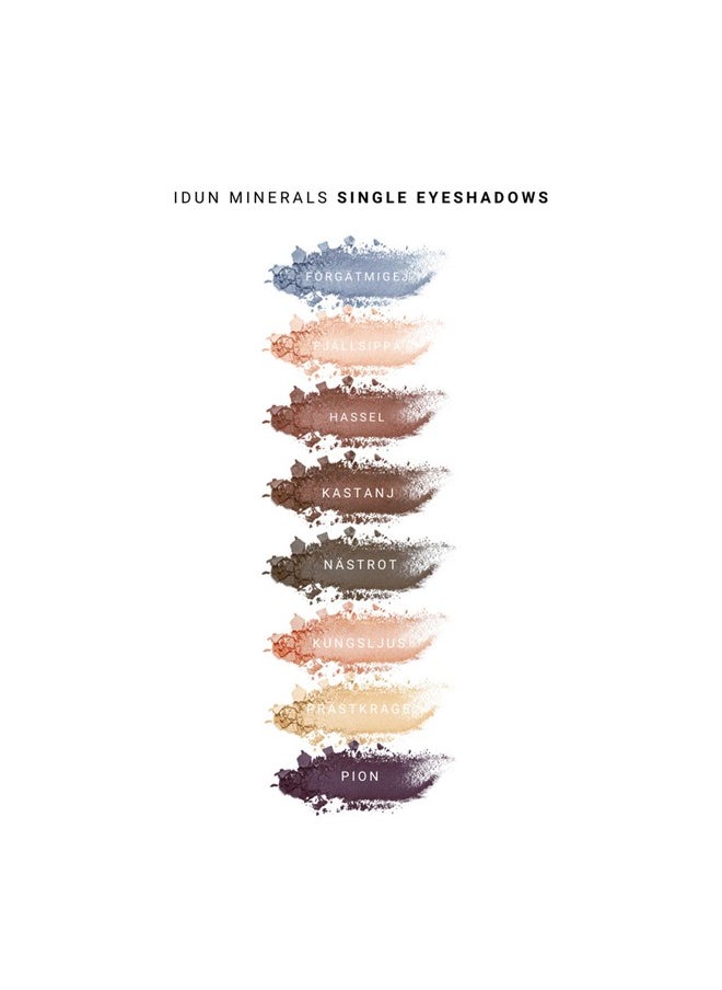 IDUN MINERALS Mineral Single Eyeshadow Enhance Your Eyes With Perfect Touch Shimmery Shades To Matte Tones Ensure A Colortrue, Pigmented And Creaseresistant Result Kastanj 0.1 Oz  - Image 5