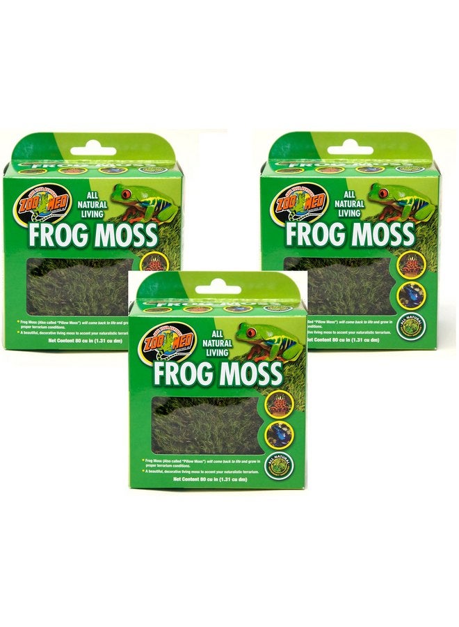 Zoo Med Frog Moss, 80 Cubic Inches Each (3 Pack)