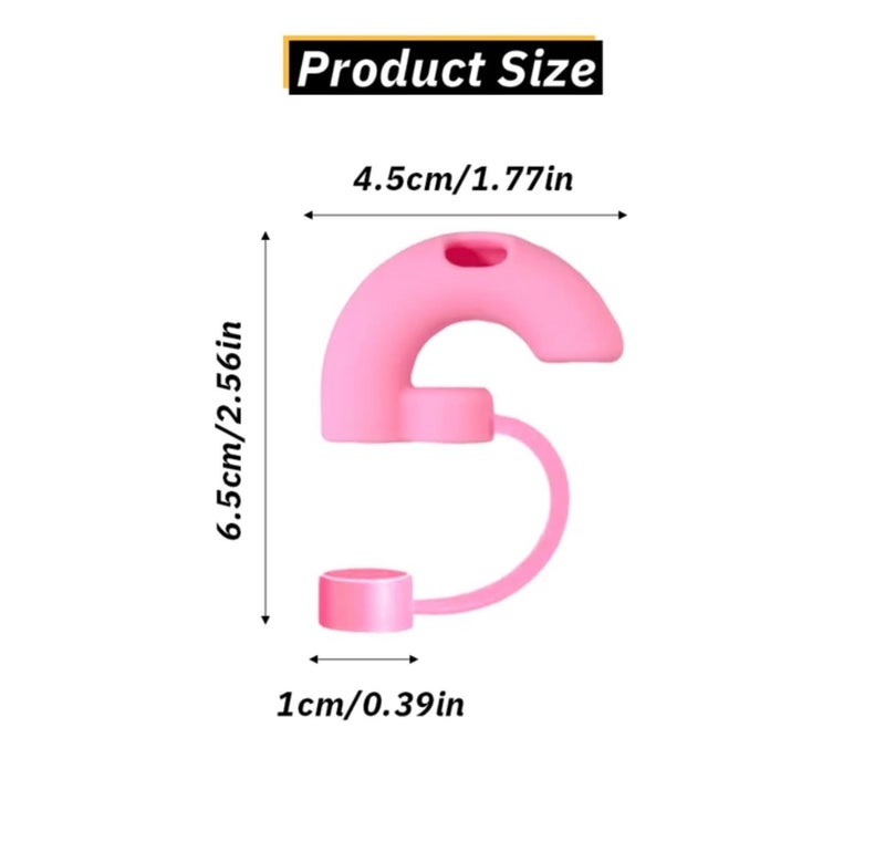 1pc anti wrinkle straw topper compatible with tumbler with straw, tumbler accessories and stanley accessories,reusable tip. - Image 4
