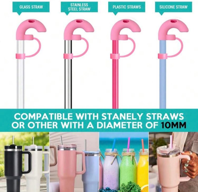 1pc anti wrinkle straw topper compatible with tumbler with straw, tumbler accessories and stanley accessories,reusable tip. - Image 2