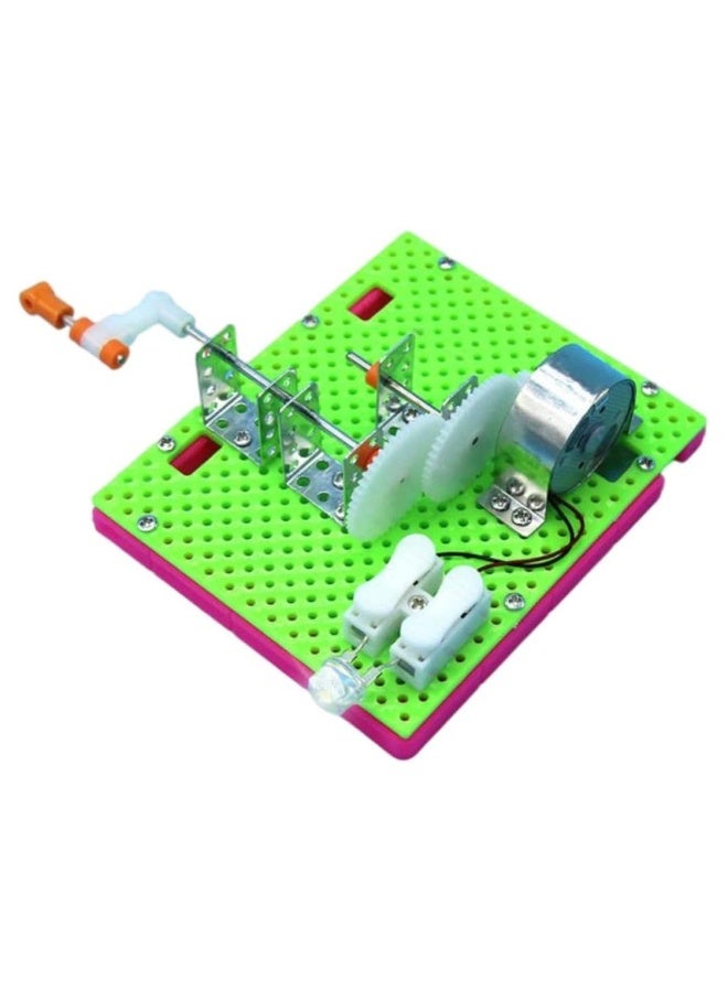 Hand Generator Toy, Hand Generator Windmill, Portable Child Plastic Primary School Students Toy, Hand Cranked Generator, Science Kit Manual Generator Toy, Science Experiments for Kids Age 6-14 - Image 1