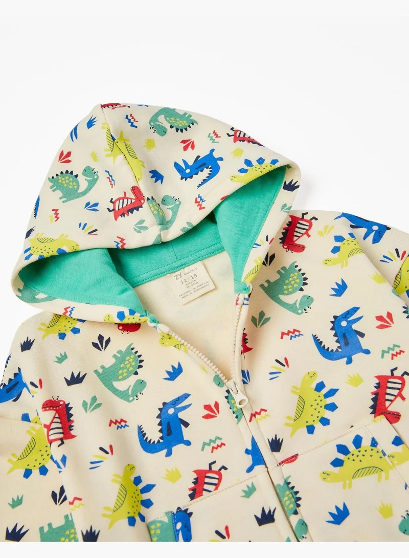 Zippy Zippy Brushed Jacket In Cotton For Baby Boys