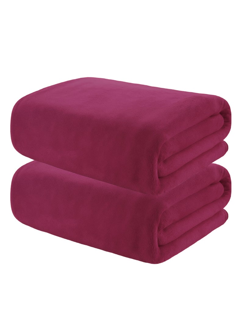 فابينني ملاءة حمام من الألياف الدقيقة مكونة من قطعتين لون أحمر خمري 80x160 سم منشفة شاطئ ناعمة ومتينة من الألياف الدقيقة فائقة الامتصاص وسريعة التجفيف منشفة حمام من الألياف الدقيقة كبيرة للرياضة والسفر والشاط - Image 1