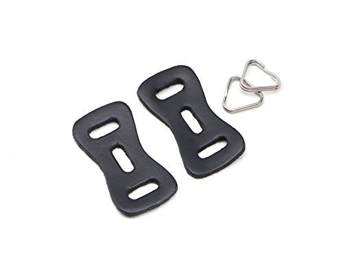 HITHUT Camera Strap Stainless Steel Triangle Split Ring Hook with Leather Protector Cover Pad Set for DSLR RF Mirrorless Camera - Image 4