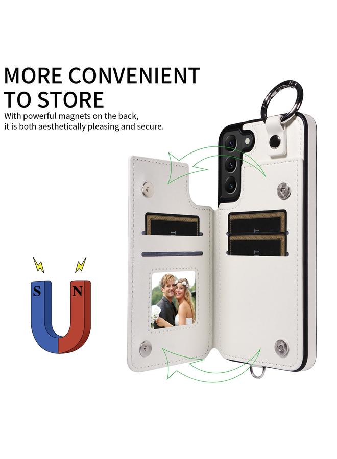 اس-توب جراب لهاتف Samsung Galaxy S22+ 5G جراب هاتف بنمط معيني مع حبل قصير - Image 5