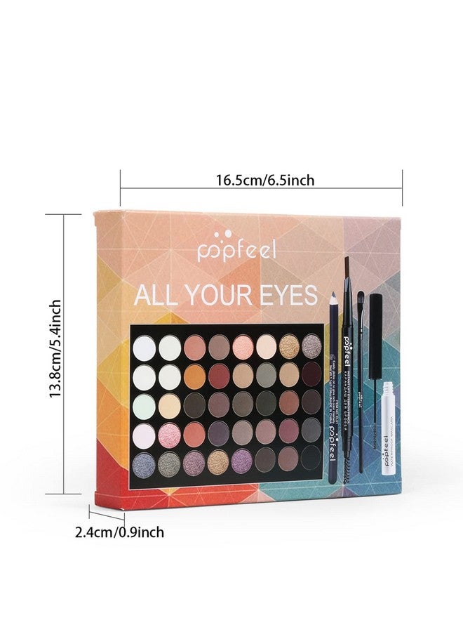 Joyeee All In One Makeup Kit For Teenager Girls, Full Starter Makeup Kit For Women Beginners Includes Eyeshadow Palette, Eye Brush, Mascara, Eyebrow Pencil, Eyeliner Pencil - Image 3