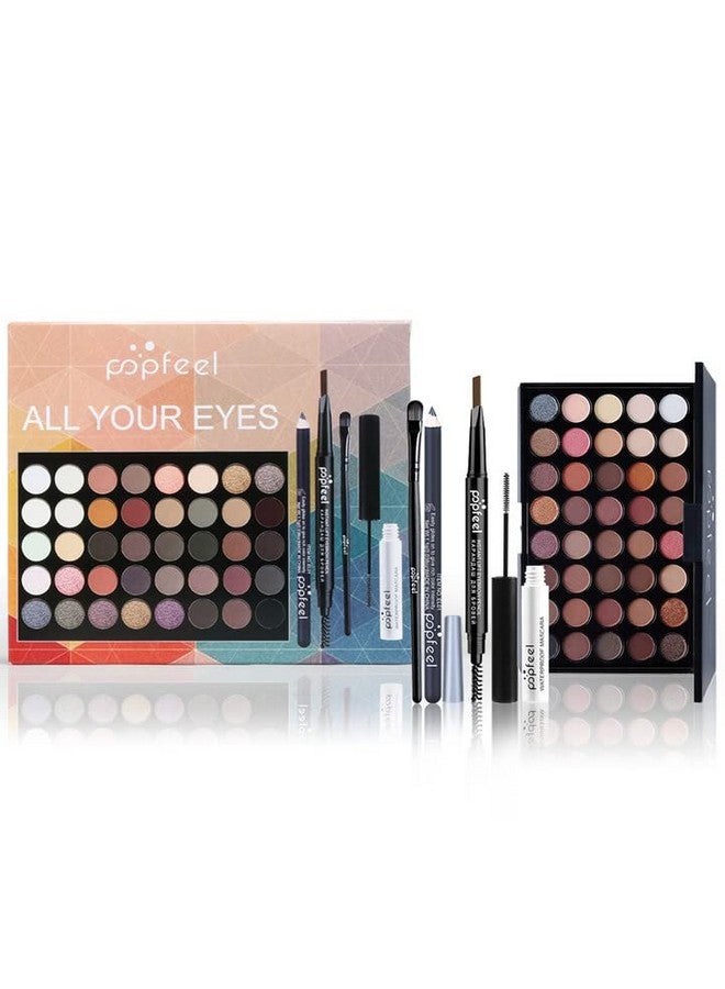 Joyeee All In One Makeup Kit For Teenager Girls, Full Starter Makeup Kit For Women Beginners Includes Eyeshadow Palette, Eye Brush, Mascara, Eyebrow Pencil, Eyeliner Pencil - Image 2