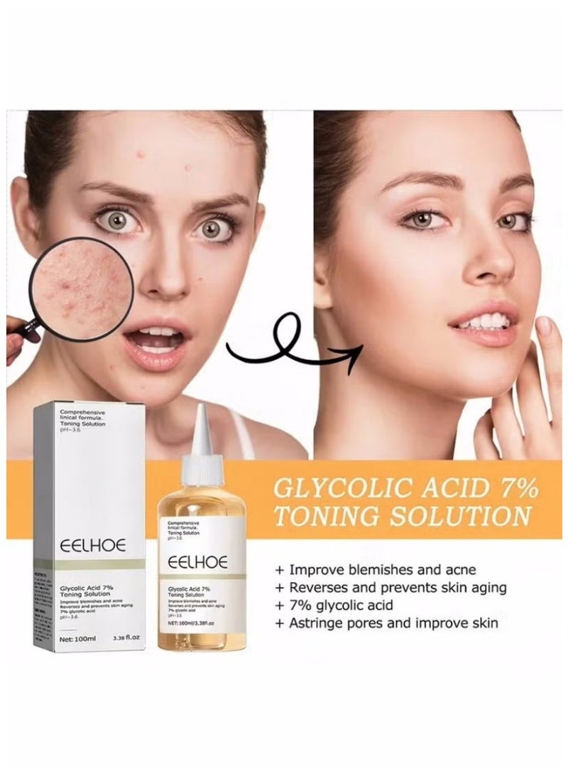 EELHOE Glycolic Acid 7 Percent Toner – Facial Exfoliating Serum for Skin Tone Support - Image 5