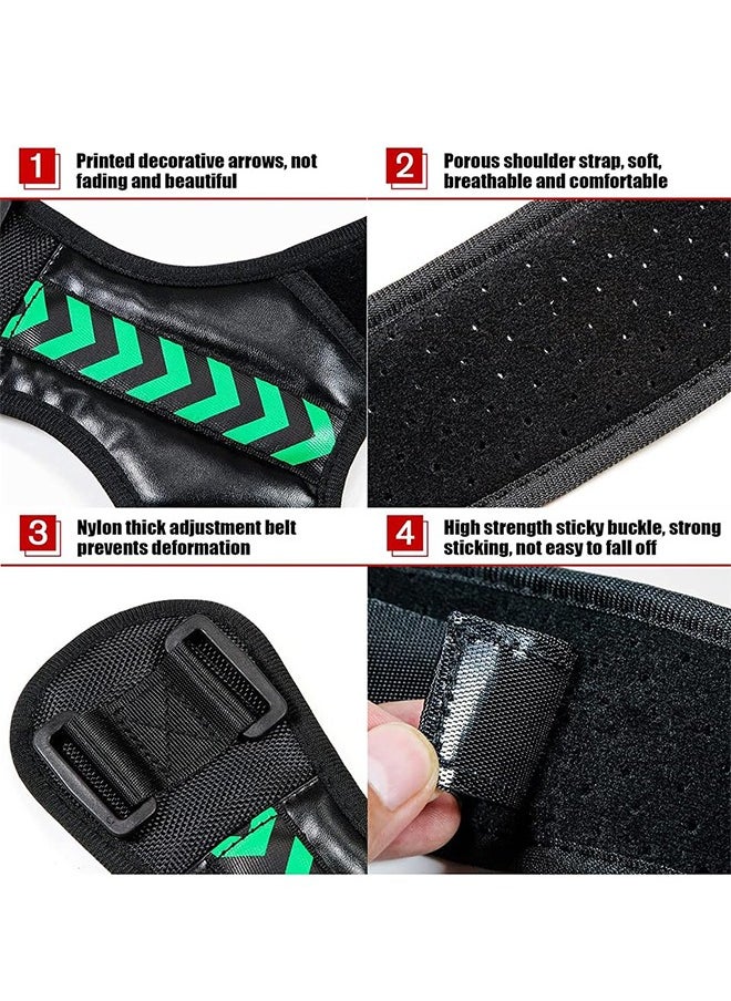 Polish'D - Back Support Brace and Posture Correction Belt, Relieves Pain Stress and Fatigue with Neck Shoulder Clavicle and Spine Alignment, Reshape Your Body With This Back Straightener and Be Attractive, Fit - Image 1