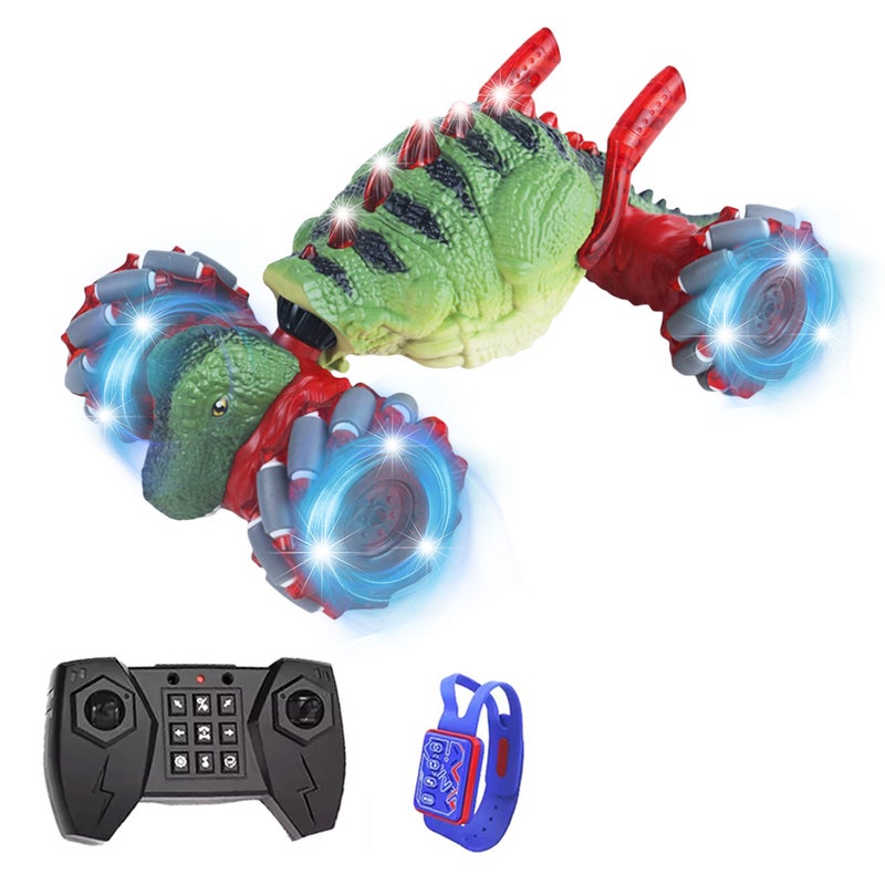 Remote Control Stunt Car for Kids, 4WD Gesture Sensing Remote Control Car 2.4G Rotating Toy Car with Lights Music, Gifts for Boys and Girls - Image 1
